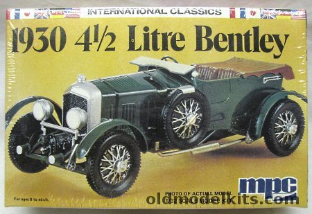 MPC 1/32 1930 4 1/2 Litre Bentley, 2-1018 plastic model kit